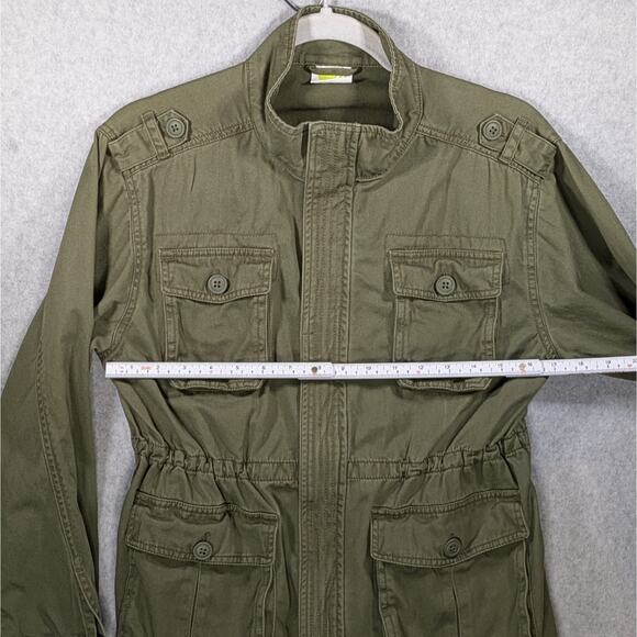 Crazy 8 Green Military Style Jacket for Girls, Size XL 14  100% Cotton - Picture 5 of 14